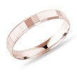 MODERNÍ PÁNSKÝ PRSTEN S FASETAMI V RŮŽOVÉM ZLATĚ - PÁNSKÉ SNUBNÍ PRSTENY - SNUBNÍ PRSTENY