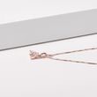 PENDENTIF EN OR ROSE AVEC MORGANITE TRIANGULAIRE - COLLIERS AVEC MORGANITE - COLLIERS