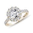 HALO RING AUS 14KT GELBGOLD MIT DIAMANT - RINGE MIT LAB GROWN DIAMANTEN{% if category.pathNames[0] != product.category.name %} - {% endif %}