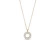 DIAMOND CIRCLE NECKLACE IN YELLOW GOLD - DIAMOND NECKLACES - NECKLACES