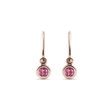 CHILDREN'S EARRINGS WITH TOURMALINES IN ROSE GOLD - CHILDREN'S EARRINGS{% if category.pathNames[0] != product.category.name %} - {% endif %}