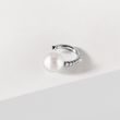 DIAMANTOHRRING AUS WEISSGOLD MIT PERLE - PERLEN OHRRINGE - PERLEN