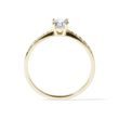 DIAMOND ENGAGEMENT RING IN YELLOW GOLD - DIAMOND ENGAGEMENT RINGS - ENGAGEMENT RINGS