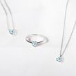 HEART-SHAPED SKY TOPAZ PENDANT IN WHITE GOLD - TOPAZ NECKLACES - NECKLACES