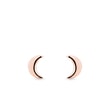 MOON-SHAPED EARRINGS - ROSE GOLD EARRINGS{% if category.pathNames[0] != product.category.name %} - {% endif %}