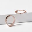 OVER-THE-EDGE DIAMOND WEDDING RING IN ROSE GOLD - WOMEN'S WEDDING RINGS - WEDDING RINGS