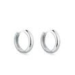 BOUCLES D'OREILLES MINIMALISTES D'OR BLANC - BOUCLES D'OREILLES EN OR BLANC - BOUCLES D'OREILLES