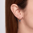 SAPPHIRE EARRINGS IN 14KT GOLD - SAPPHIRE EARRINGS - EARRINGS