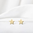 STAR SHAPED EARRINGS IN GOLD - YELLOW GOLD EARRINGS - EARRINGS