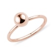 RING MIT KUGEL AUS 14KT ROSÉGOLD - RINGE ROSÉGOLD - RINGE