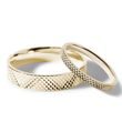 EHERINGE AUS 14 KT GELBGOLD MIT ZARTEM MUSTER - GELBGOLDENE TRAURINGE IM SET - TRAURINGE