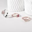 TOURMALINE AND DIAMOND RING IN ROSE GOLD - TOURMALINE RINGS - RINGS