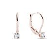 OHRRINGE AUS ROSÉGOLD MIT DIAMANT IM BRILLANTSCHLIFF - OHRRINGE DIAMANT - OHRRINGE