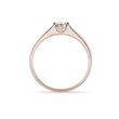 MINIMALIST DIAMOND RING IN ROSE GOLD - BRILLIANT CUT DIAMOND ENGAGEMENT RINGS - ENGAGEMENT RINGS