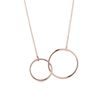 COLLIER EN OR ROSE 14CT COMPOSÉ D'ANNEAUX - COLLIERS EN OR ROSE - COLLIERS