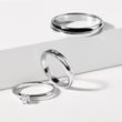 JEU D'ALLIANCES EN OR BLANC AVEC DIAMANTS - ENSEMBLE D’ALLIANCES EN OR BLANC - ALLIANCES DE MARIAGE