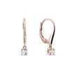 HANGING DIAMOND EARRINGS ROSE GOLD - DIAMOND EARRINGS{% if category.pathNames[0] != product.category.name %} - {% endif %}