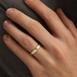 MEN'S MODERN RING IN YELLOW GOLD - RINGS FOR HIM - WEDDING RINGS