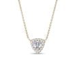 COLLIER D'OR JAUNE AVEC DIAMANT TAILLE TRILLION - COLLIERS AVEC DIAMANTS - COLLIERS
