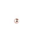 PUCE D'OREILLE D'OR ROSE SPHÉRIQUE - BOUCLES D'OREILLES SOLITAIRES - BOUCLES D'OREILLES
