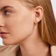EMERALD CUT DIAMOND DROP EARRINGS IN ROSE GOLD - DIAMOND EARRINGS - EARRINGS