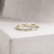 DIAMOND WEDDING RING IN YELLOW GOLD - WOMEN'S WEDDING RINGS - WEDDING RINGS