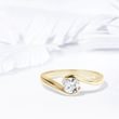 0,5CT DIAMOND RING IN YELLOW GOLD - SOLITAIRE ENGAGEMENT RINGS - ENGAGEMENT RINGS