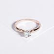 SOLITAIRE ENGAGEMENT RING IN ROSE GOLD - SOLITAIRE ENGAGEMENT RINGS - 
