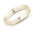 BAGUE POUR HOMMES EN OR JAUNE 14CT AVEC GRAVURE - ALLIANCES DE MARIAGE HOMMES - ALLIANCES DE MARIAGE