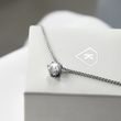 PENDENTIF EN OR BLANC SERTI D'UN BRILLANT - COLLIERS AVEC DIAMANTS - COLLIERS