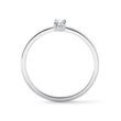 OVAL CUT DIAMOND STACKABLE RING IN WHITE GOLD - DIAMOND ENGAGEMENT RINGS - ENGAGEMENT RINGS