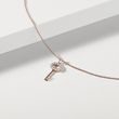 SCHLÜSSELANHÄNGER AUS ROSÉGOLD MIT DIAMANTEN - ANHÄNGER - KETTEN