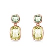 LEMON QUARTZ AND GREEN AMETHYST EARRINGS IN ROSE GOLD - AMETHYST EARRINGS{% if category.pathNames[0] != product.category.name %} - {% endif %}