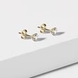 4 MM DIAMOND GOLD STUDS - DIAMOND STUD EARRINGS - EARRINGS