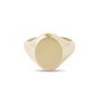 GOLDENER SIEGELRING MIT MATTEM FINISH FÜR DEN KLEINEN FINGER - RINGE GELBGOLD - RINGE