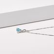 TOPAZ PENDANT IN WHITE GOLD - TOPAZ NECKLACES - NECKLACES