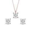 SCHMUCKSET MIT IM LABOR GEZÜCHTETEN DIAMANTEN IN ROSÉGOLD - SCHMUCK-SETS - SCHMUCK