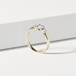 MASSIVER DIAMANT VERLOBUNGSRING AUS GELBGOLD - VERLOBUNGSRINGE DIAMANTEN - VERLOBUNGSRINGE