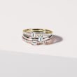 EMERALD CUT DIAMOND WHITE GOLD RING - ENGAGEMENT DIAMOND RINGS - ENGAGEMENT RINGS