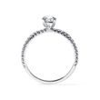 LUXURY DIAMOND ENGAGEMENT RING IN WHITE GOLD - ENGAGEMENT DIAMOND RINGS - ENGAGEMENT RINGS