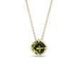 COLLIER EN OR AVEC MOLDAVITE - COLLIERS AVEC MOLDAVITE - COLLIERS