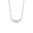 LUXURY DIAMOND NECKLACE IN ROSE GOLD - DIAMOND NECKLACES - NECKLACES