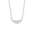 COLLIER DELUXE EN OR ROSE AVEC DIAMANTS - COLLIERS AVEC DIAMANTS - COLLIERS