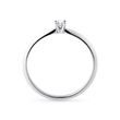 BAGUE DE FIANÇAILLES SERTIE D'UN DIAMANT EN OR BLANC - TAILLE BRILLANT - BAGUES DE FIANÇAILLES