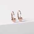 ROSE GOLD HEARTSHAPED EARRINGS FOR GIRLS - CHILDREN'S EARRINGS - EARRINGS