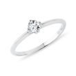 RING MIT 0,15 CT DIAMANT IN WEISSGOLD - VERLOBUNGSRINGE MIT BRILLANT - VERLOBUNGSRINGE
