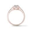 BAGUE DE FIANÇAILLES AVEC CŒUR ENDIAMANTÉ - BAGUES DE FIANÇAILLES EN DIAMANT - BAGUES DE FIANÇAILLES