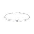 MOISSANITE BRACELET IN 14K WHITE GOLD - WHITE GOLD BRACELETS - BRACELETS