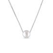 FRESHWATER PEARL NECKLACE IN WHITE GOLD - PEARL PENDANTS - PEARL JEWELRY