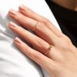 YELLOW GOLD BALL RING - YELLOW GOLD RINGS - RINGS